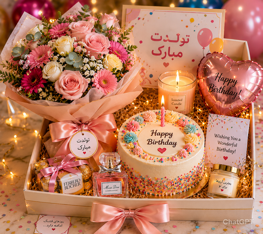 پکیج ویژه تولد | باکس جشن و سورپرایز کامل