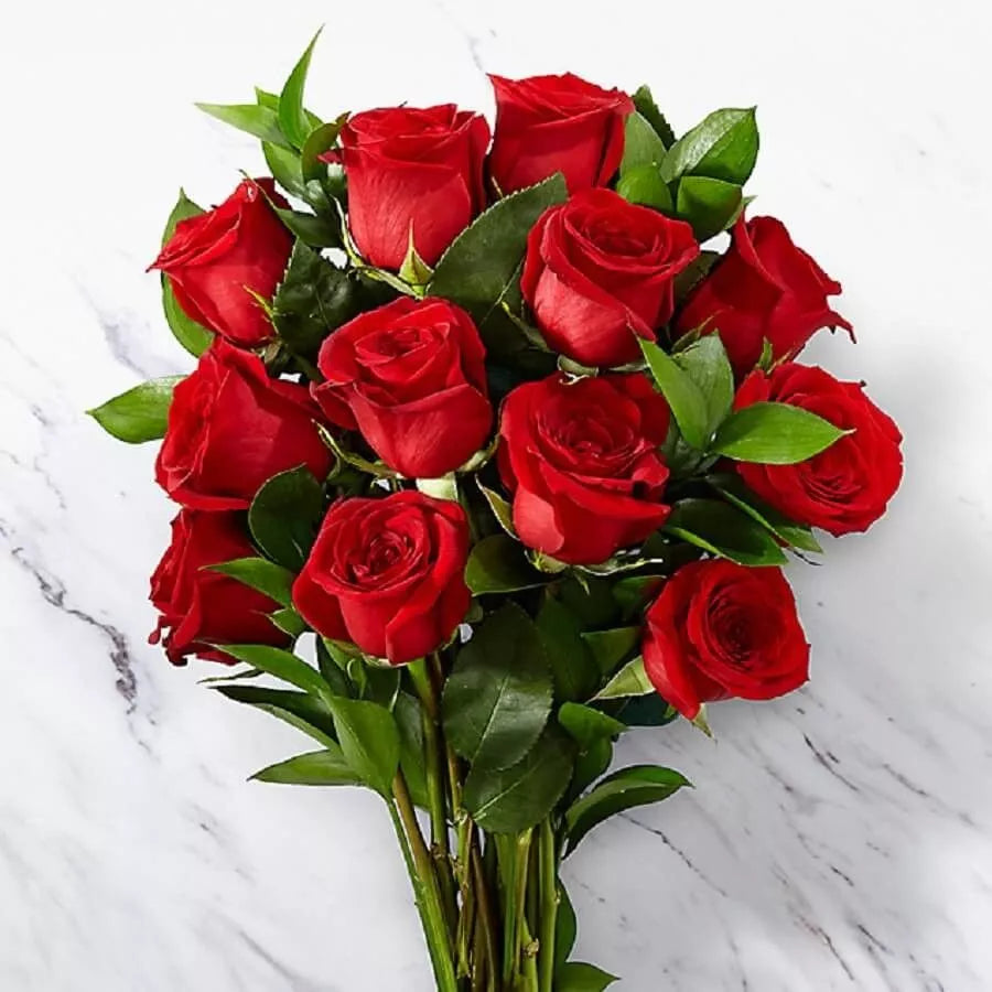 🌹 دسته گل رز سرخ